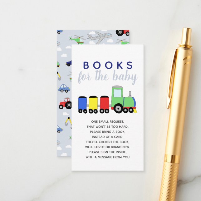 Barnbordspresentböcker för bebis för pojkbarn tilläggskort (Fram/Back In Situ)