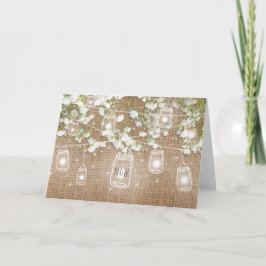 Barnbröllop på landsbygden med Baby's Breath på kv Inbjudan