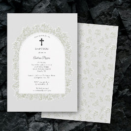 Barnbrud Gypsophila Dop Namning Inbjudningar