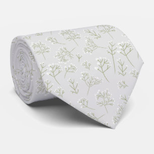 Barnbrud Släppranka Vit Blommig Gypsophila Slips