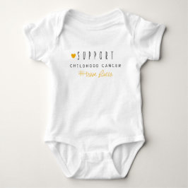 barncancer. Anpassningsbar #team namn. Baby Bodyko T Shirt