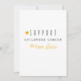 barncancer. Anpassningsbar #team namn Stationery Inbjudningar