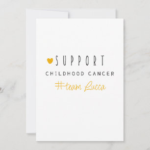barncancer. Anpassningsbar #team namn Stationery Inbjudningar