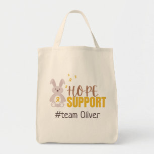 barncancer. Anpassningsbar #team namn. Totes Bags Tygkasse
