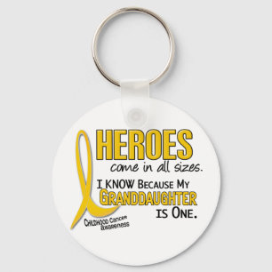 Barncancer Heroes Alla storlekar 1 mordotter Nyckelring