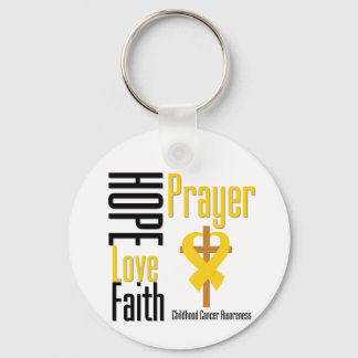 Barncancer Hope Kärlek Faith Prayer Kor Nyckelring
