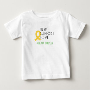 Barncancer.hope#teamName Anpassningsbar Baby T-Shi T Shirt