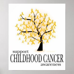 Barncancer i Träd Poster