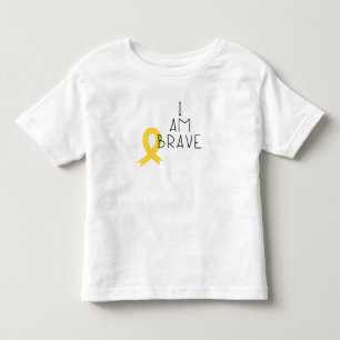 barncancer. Jag är modig. Småbarn T-Shirt