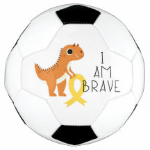 barncancer. Jag är modig. Soccer Ball