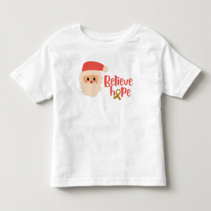 Barncancer Jul Helgdag T-Shirt i Småbarn