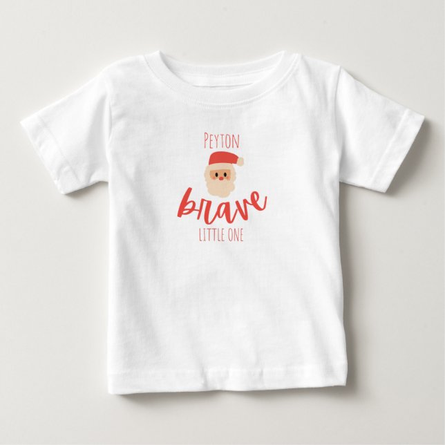 Barncancer Juldagen Anpassningsbar Baby T-Shirt (Framsida)