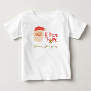 Barncancer Juldagen Anpassningsbar Baby T-Shirt