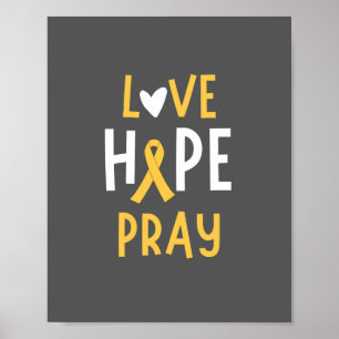 Barncancer.kärlek.hope.be. Poster och skriva ut