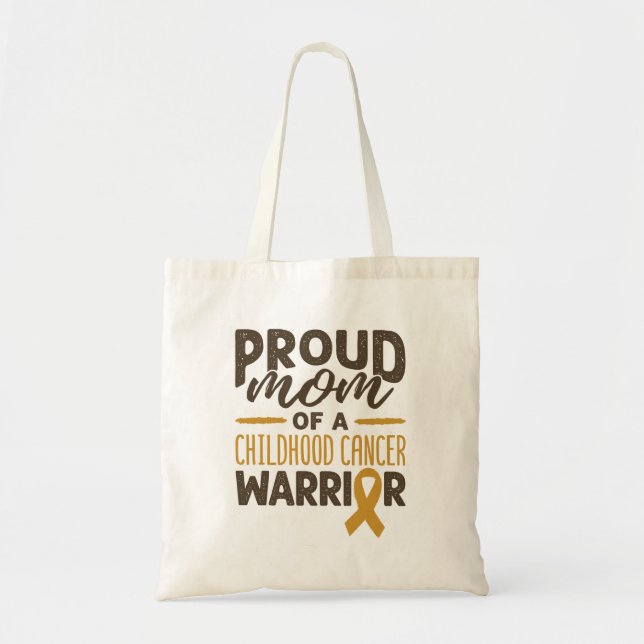 Barncancer Mamma Mor Proud Mamma Tygkasse (Framsidan)