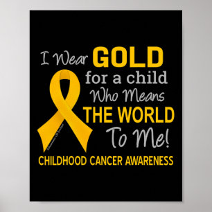 Barncancer med Elaken Guld i världen till Poster