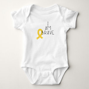 Barncancer.modig. Baby Bodykostym 1-Biet T Shirt