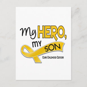 Barncancer MY HERO MY SON 42 Vykort