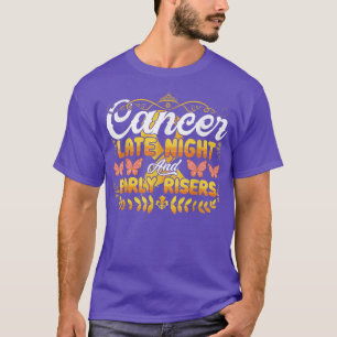 Barncancer Sent natt och Tidigt Rises Yello T Shirt