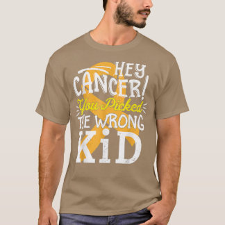Barncancer Skeppsmedvetande Överlevvor Wrong Ki T Shirt
