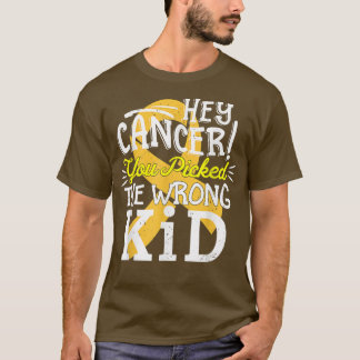 Barncancer Skeppsmedvetande Överlevvor Wrong Ki T Shirt