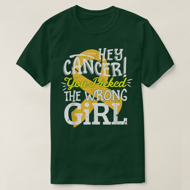 Barncancer Skeppsmedvetande Överlevvor Wrong Ki T Shirt (Design framsida)