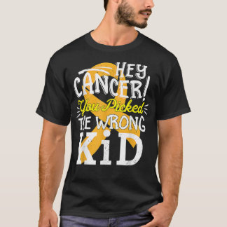 Barncancer Skeppsmedvetande Överlevvor Wrong Ki T Shirt