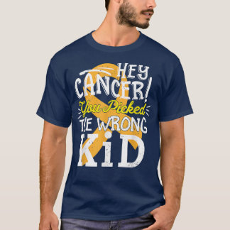 Barncancer Skeppsmedvetande Överlevvor Wrong Ki T Shirt
