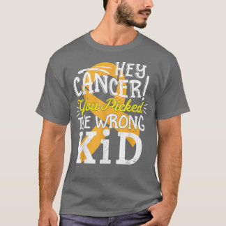 Barncancer Skeppsmedvetande Överlevvor Wrong Ki T Shirt