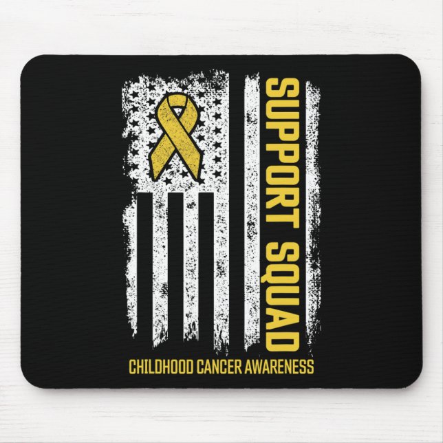 Barncancer Support Squad Barncancer Medvetande Musmatta (Framsidan)