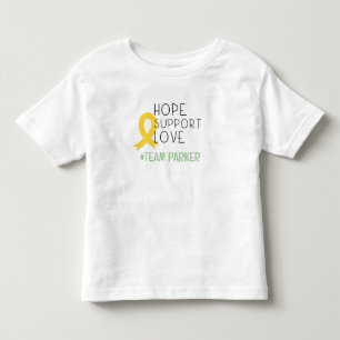 barncancer. #teamName anpassningsbar småbarn T-Shi T Shirt