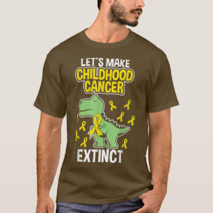 Barncancer Utdödar Dinosaur Dino Pediatricia T Shirt