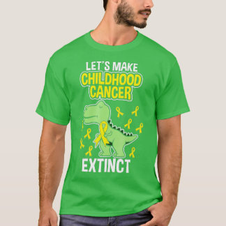 Barncancer Utdödar Dinosaur Dino Pediatricia T Shirt