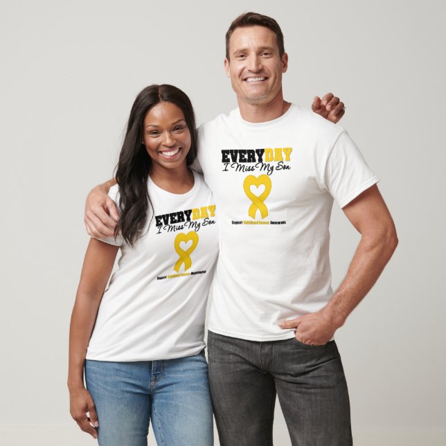 Barncancer varje dag jag saknar min son tee (Unisex)