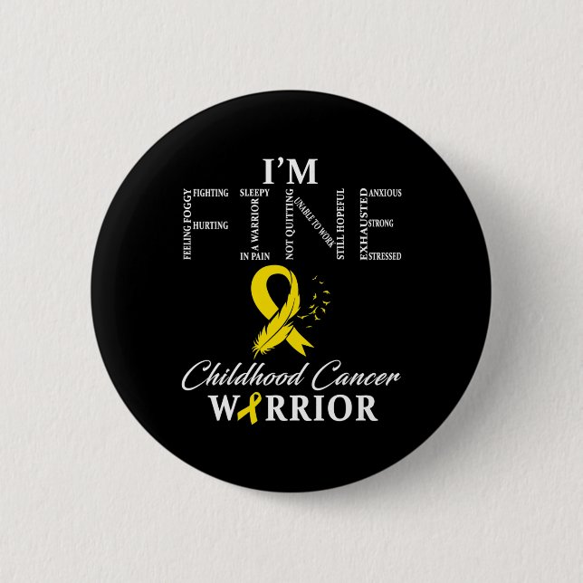 Barncancercancer, jag är Bra Knapp (Framsida)