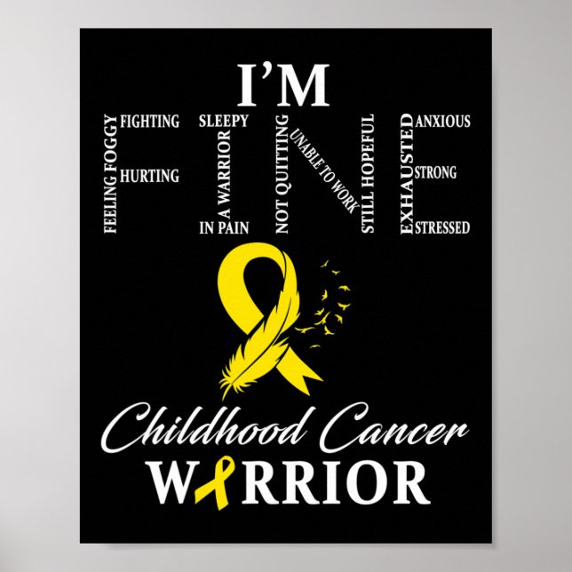 Barncancercancer, jag är Bra Poster (Framsidan)