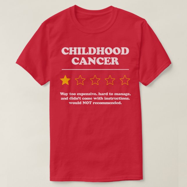 Barncancercitat för en barncancersolycka t shirt (Design framsida)