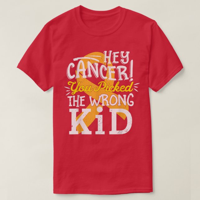 Barncancern plockade fel KID - Warrior Fi T Shirt (Design framsida)