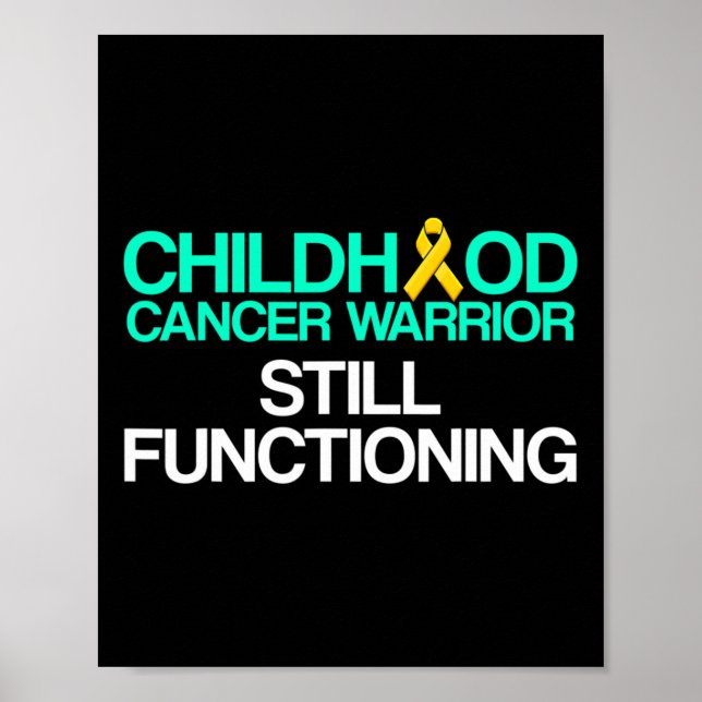 Barncanceröverlevare Support Krigare 1  Poster (Framsidan)