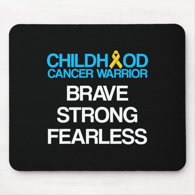 Barncanceröverlevare Support Krigare 2  Musmatta (Framsidan)
