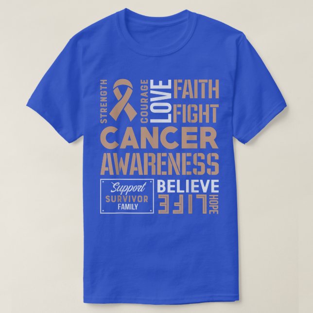 Barncancerstyrka, mod och tro 1158 t shirt (Design framsida)