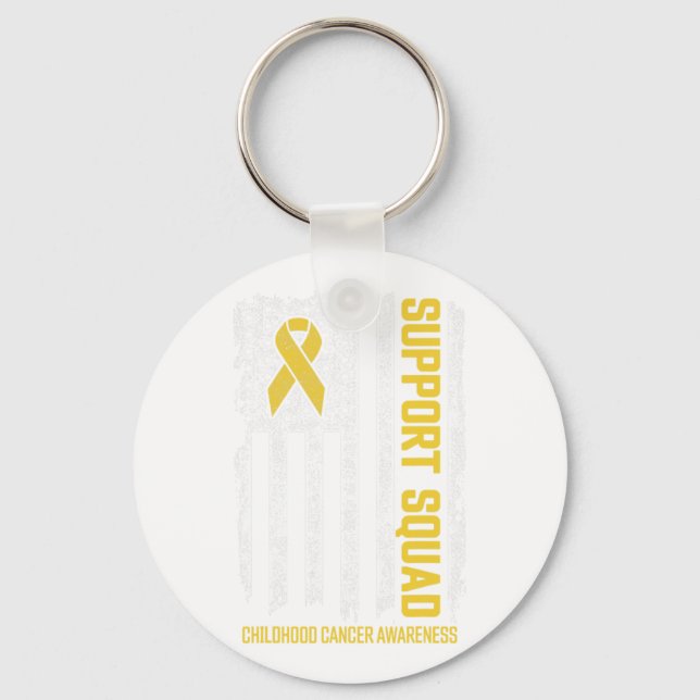 Barncancersupportgrupp Medvetenhet om barncancer Nyckelring (Framsida)