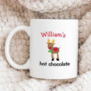 Barnchoklad personlig namn hett helgdag kaffemugg