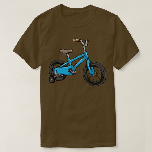 Barncykel med Training hjul T Shirt (Design framsida)