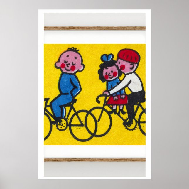Barncykling - Matchbox-utskrift - Estetisk väggkon Poster (Framsidan)