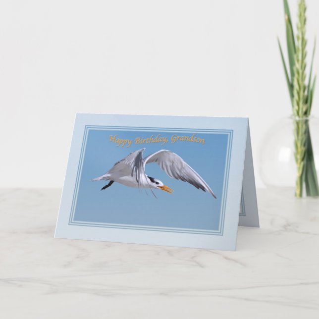 Barndagskort med Royal Tern Bird Kort (Framsida)