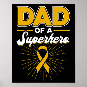 Barndom Cancer Pappa Till En Superhjälte Band Poster