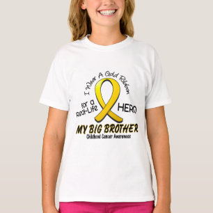 Barndomcancer ha på sig jag det guld- bandet för t shirt