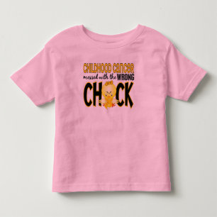 Barndomcancer röra med den fla chicken t-shirt