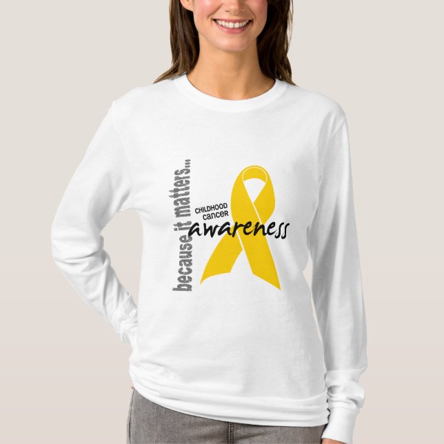 Barndomcancermedvetenhet Tee (Framsida)
